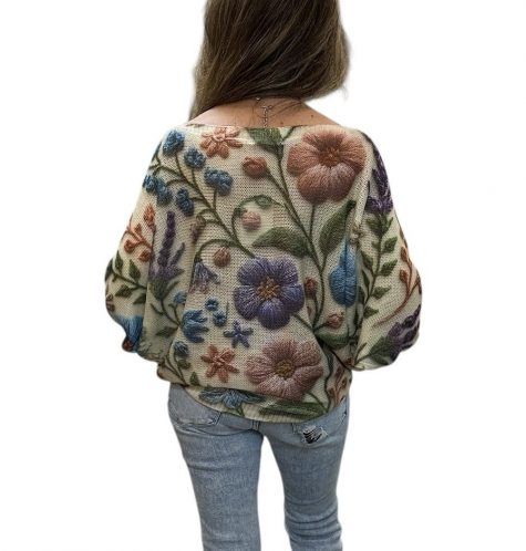 floral sweater