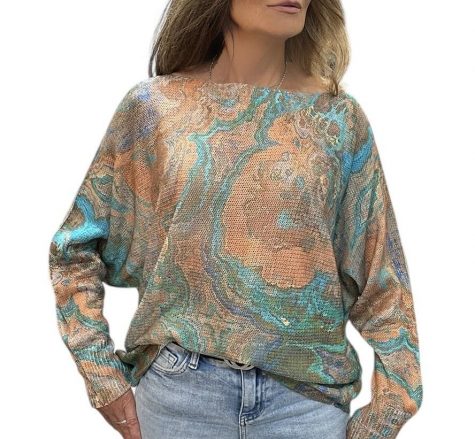 teal boatneck